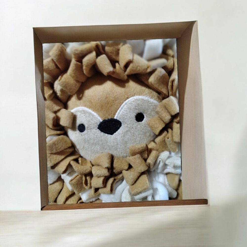 Dog Toy Vibrant Life Widelife Snuffle Fox  Mat 10inch, Chew Level 3, Polyester - Picture 4 of 12